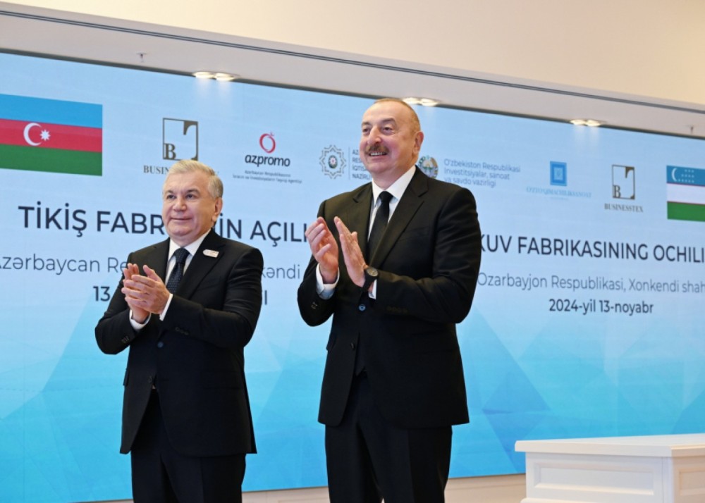 Xankəndidə tikiş fabrikinin videobağlantı vasitəsi ilə açılışı oldu -YENİLƏNİB (FOTOLAR)